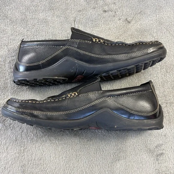 Cole Haan Shoes Mens 11M Tucker Venetian Black Leather Loafers Slip On C03557